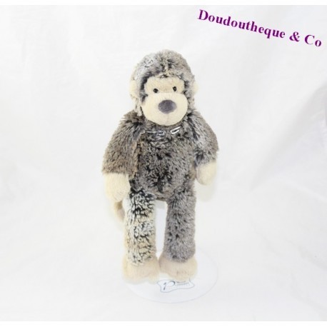 Doudou mono JELLYCAT cabello castaño largo ref Jelly1510 25 cm