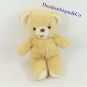 Teddy bear AJENA beige marrone tira la linguetta vintage 25 cm