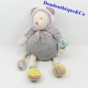 Topo peluche MOULIN ROTY Les Pachats mouse grigio 34 cm