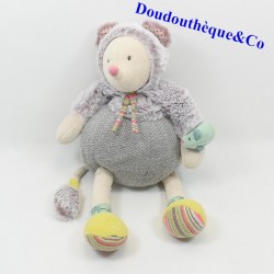 Plush mouse MOULIN ROTY Les Pachats gray mouse 34 cm