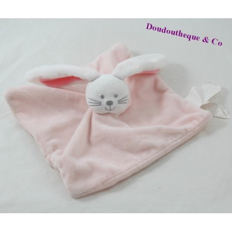 Pat rabbit flat doudou - RAPATON The pink square halle 20 cm