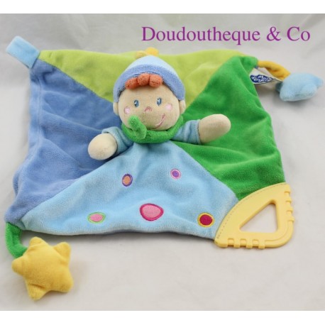 Doudou flacher Junge WORDS OF CHILDREN blauer Elf