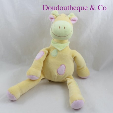 Doudou Giraffe TEX BABY gelbes Bandana