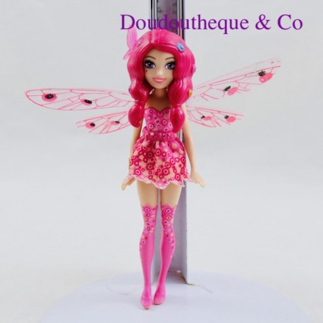 Figurina articolata Mia e io fata in plastica rosa 11 cm