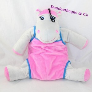 Peluche hippopotame COOPER bouillotte range pyjama