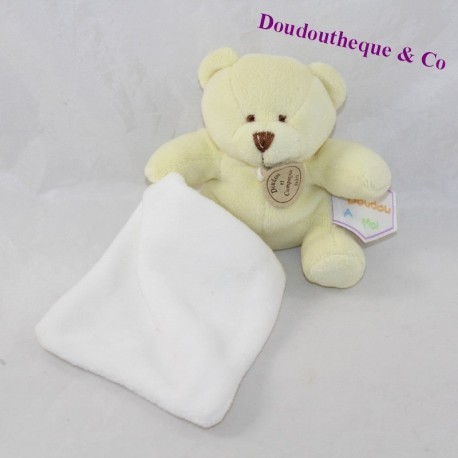 Doudou handkerchief oso DOUDOU Y COMPAGNIE Mi softie verde blanco 9 cm