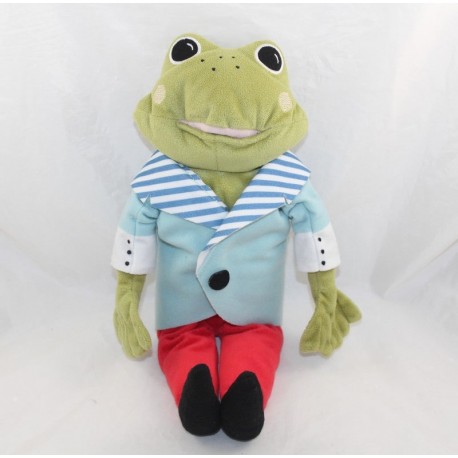 Plush frog IKEA Tosig pants red blue jacket 37 cm