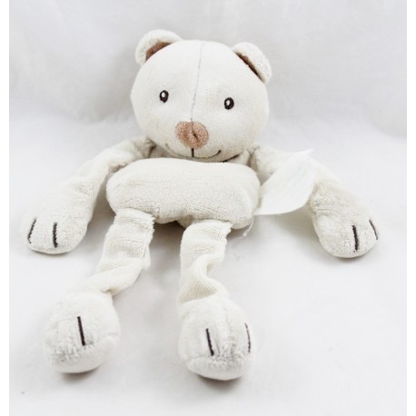 Doudou Halbflachbär KIMBALOO beige La Halle 25 cm