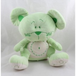 Plush mouse ORCHESTRA green sitting seams 25 cm