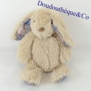 Plush rabbit COTTON BLUE Beige Paws and Ears Scottish fabric 25 cm