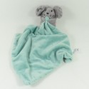 Doudou Maus ZEEMAN graues Taschentuch grüne Glocke 35 cm