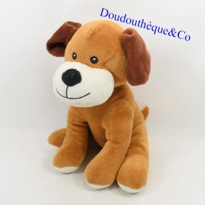 Plush dog ZEEMAN brown sitting 25 cm