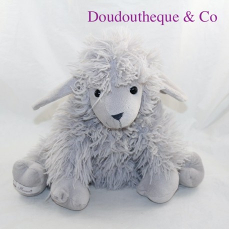 Plush sheep LOUISE MANSEN gray long hair