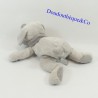 Doudou Fifi dog DIMPEL light gray and dark scarf 29 cm
