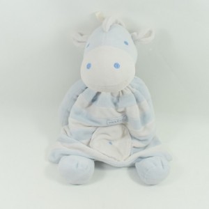 Pijama de gama caballo o burro SUGAR BARLEY azul y blanco 40 cm