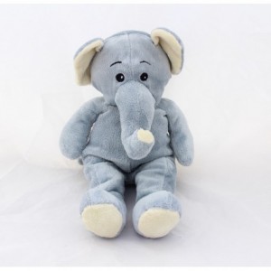 Plush elephant MAX & SAX gray beige 37 cm