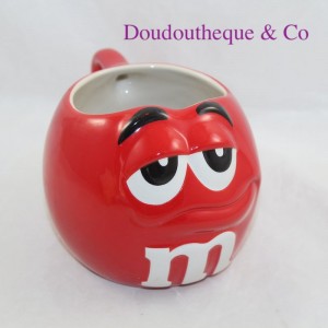 Taza de chocolate con cabeza M&M'S World rojo