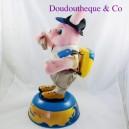 Conejo autómata de felpa DURACELL globetrotter rosa
