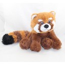 Peluche panda roux SANODIANE bouillotte douceur poche dos 30 cm