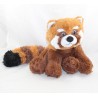 Peluche panda roux SANODIANE bouillotte douceur poche dos 30 cm