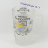 Homer SIMPSONS Beer Mug Caution Supporter Opaque Glass 16 cm