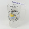 Homer SIMPSONS Beer Mug Caution Supporter Opaque Glass 16 cm