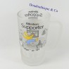 Chope bière Homer SIMPSONS Attention supporter verre opaque 16 cm