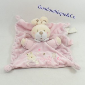 Peluche de conejo plano NICOTOY abc rosa