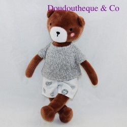 Teddy bear MONOPRIX brown sweater gray