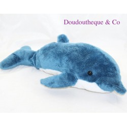 Blue white GIPSY dolphin plush
