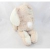 Coniglio DOUDOU e CONIGLIO COMPAGNIE coniglio beige naso rosa micro biglie 31 cm