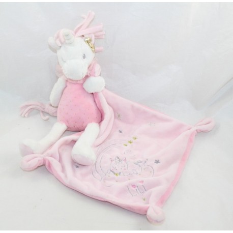 Fazzoletto Doudou Lili unicorno SIMBA TOYS rosa bianco nuvola stelle 40 cm