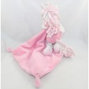Doudou mouchoir licorne SIMBA TOYS rose blanc nuage étoiles 40 cm