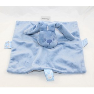 NATTOU Lapidou peluche piatto coniglio quadrato blu scuro 25 cm