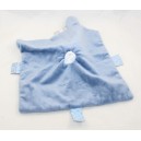 Doudou plat lapin NATTOU Lapidou bleu foncé carré 25 cm