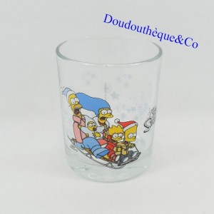 Die Simpsons Family Drink auf einem Weihnachtsschlitten Coudene Glas 2018