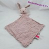 Doudou conejo plano DPAM Del mismo a la misma pañal rosa 40 cm