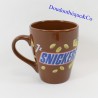 Mug Snickers barre chocolat marron tasse céramique 10 cm