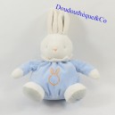 Doudou ball rabbit KLORANE coniglio ricamo blu 24 cm