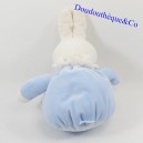 Doudou ball rabbit KLORANE coniglio ricamo blu 24 cm