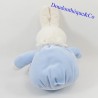 Doudou ball rabbit KLORANE blue embroidery rabbit 24 cm