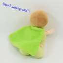 Doudou boy BABY NAT' super héroe máscara verde capa 18 cm