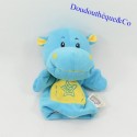 Doudou Puppe Nilpferd GAMES2MOMES gelb und blau Stern 20 cm
