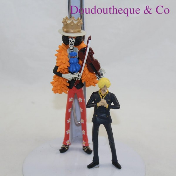 Set of 2 figurines Brook and Sanji HACHETTE One Piece Manga pvc - S