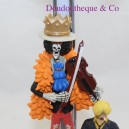 Lot de 2 figurines Brook et Sanji HACHETTE One Piece