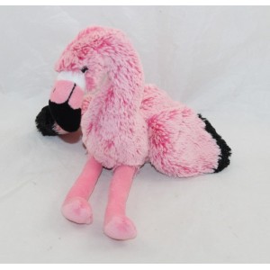 Plüschflamingo CREATIONS DANI rosa schwarze Kunststoffaugen 25 cm