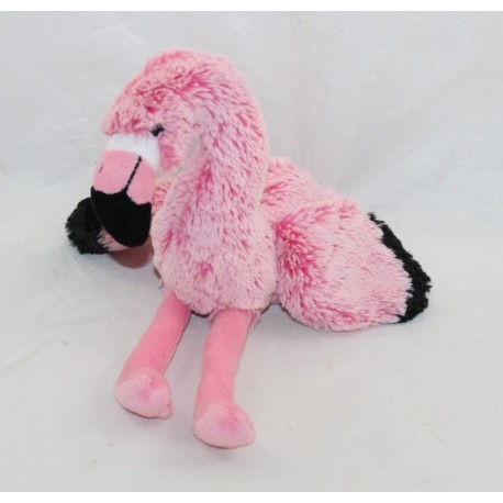 Plüschflamingo CREATIONS DANI rosa schwarze Kunststoffaugen 25 cm