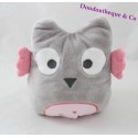 Owl musical plush OBAIBI owl pink gray 18 cm