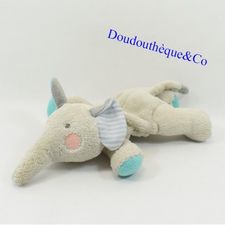 copy of Blanket flat hot water bottle rabbit DODIE white blue bow tie black 25 cm