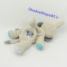 copy of Blanket flat hot water bottle rabbit DODIE white blue bow tie black 25 cm